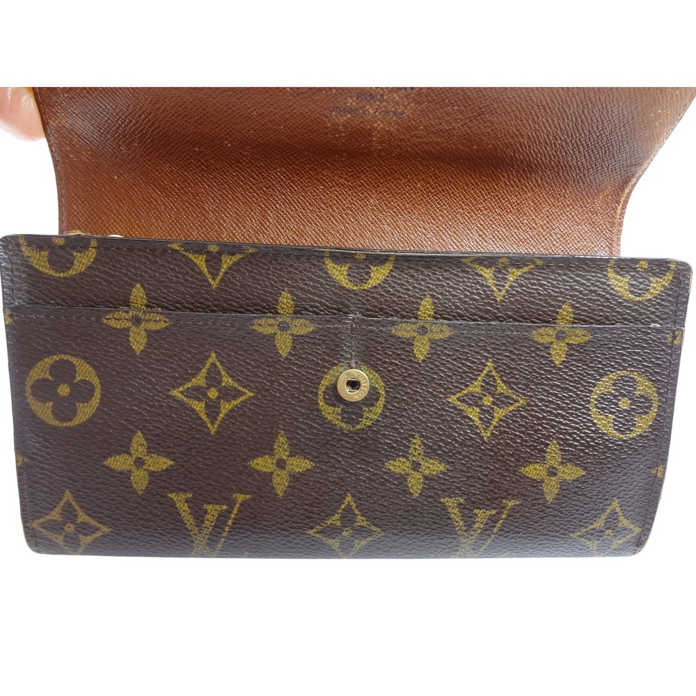 Authentic Louis Vuitton Monogram Sarah Long Wallet Brown /Tan includes Box COA - Picture 7 of 10